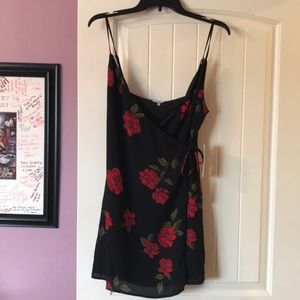 Tobi Black Floral Print dress